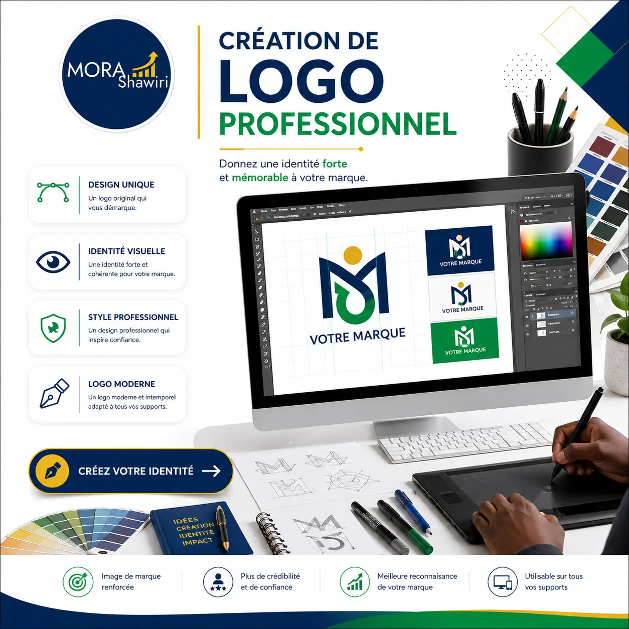 Création de Logo - MORA Shawiri